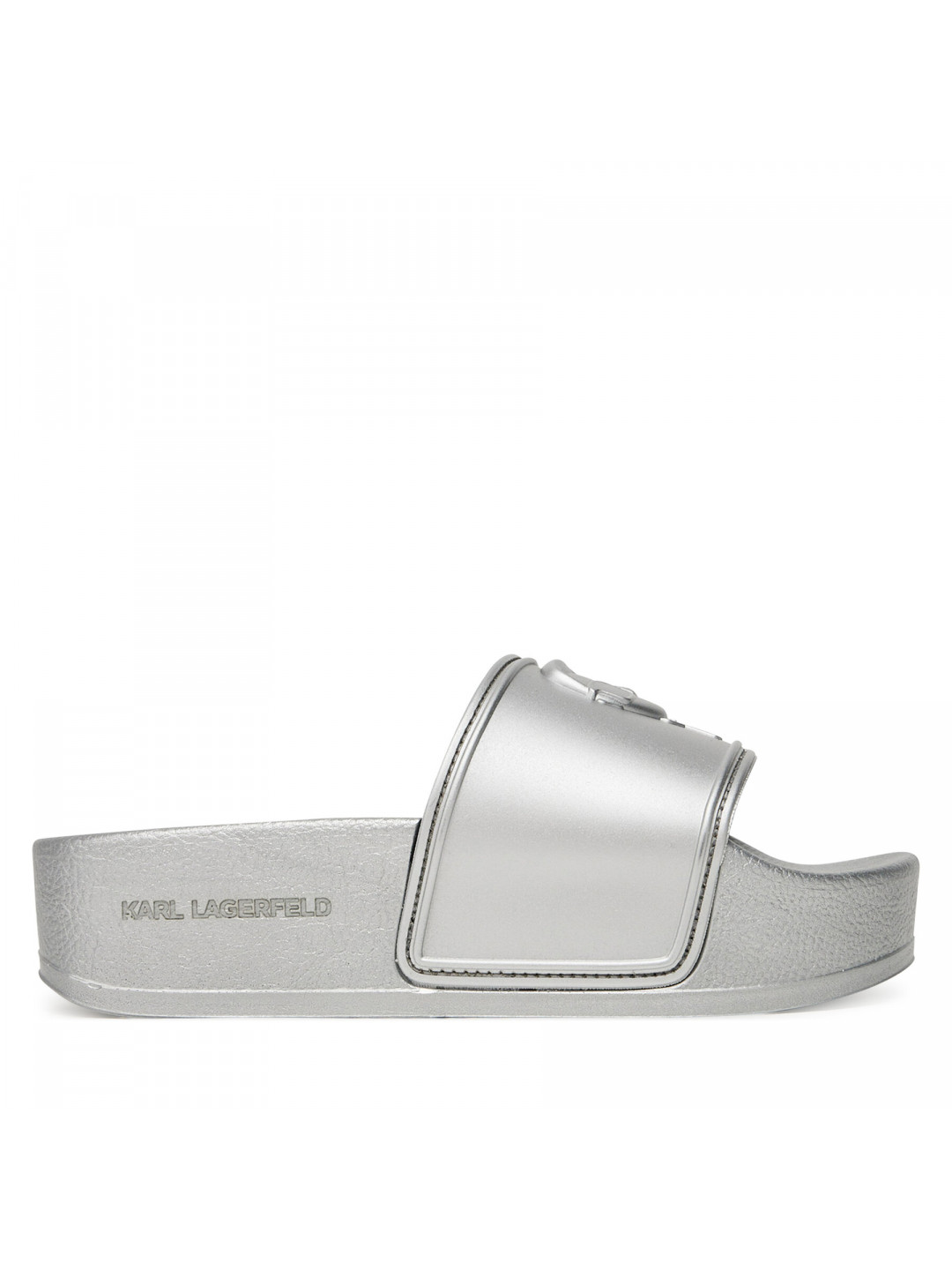 Nazouváky KARL LAGERFELD Kondo Maxi KL80819M Stříbrná
